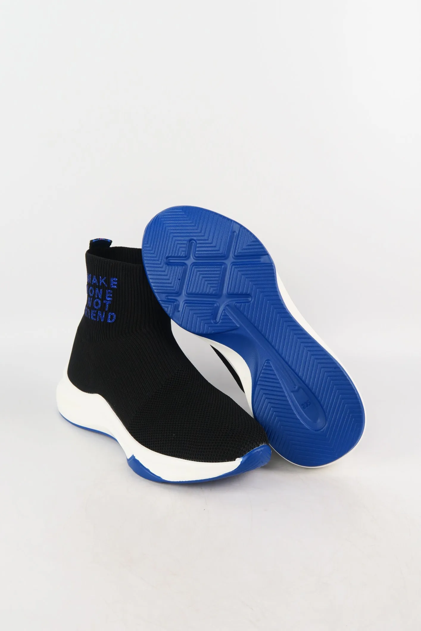 รองเท้าผ้าใบหุ้มข้อสูง - Girls Fashion Sneaker Slip On