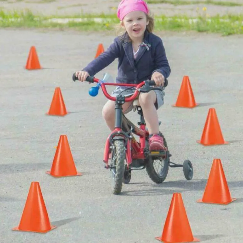 12-Piece: Plastic Cone 7" Orange Colored for Driving Practice,Training, Parties