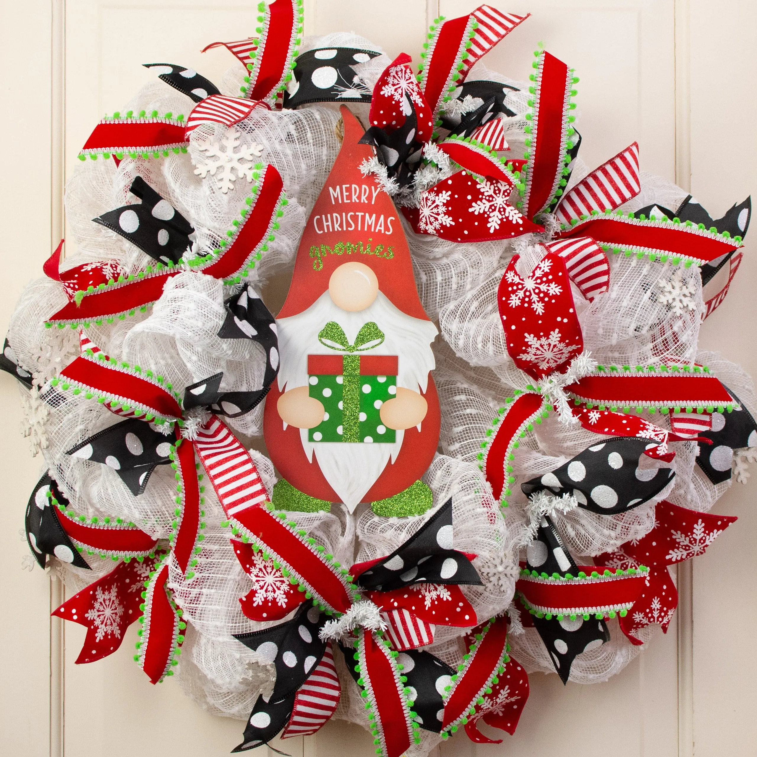 13" Merry Christmas Gnomies Shape Sign