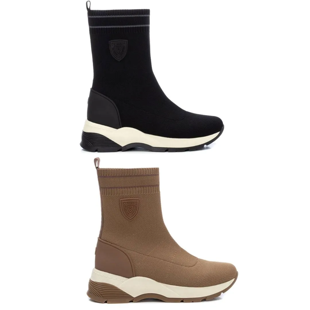 160337 Spanish Collecton Leather sneakers boots in Taupe and Black