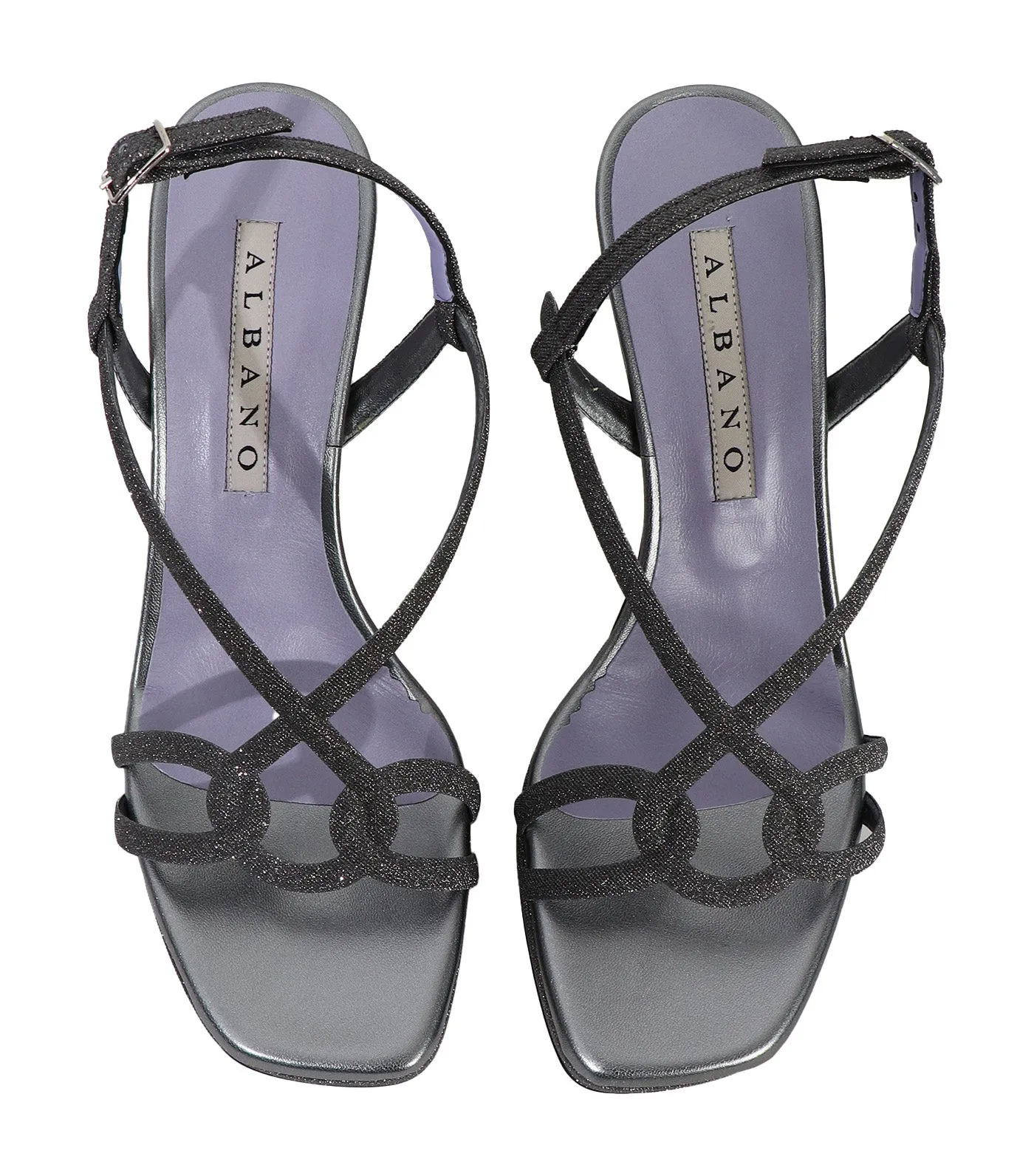 3226 Heeled Sandals Pewter