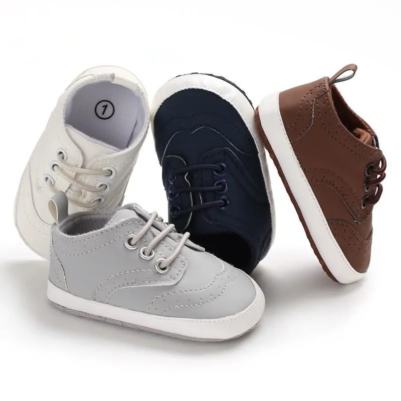 4 Solid Colors Baby Boy Crib Shoes Spring Fall
