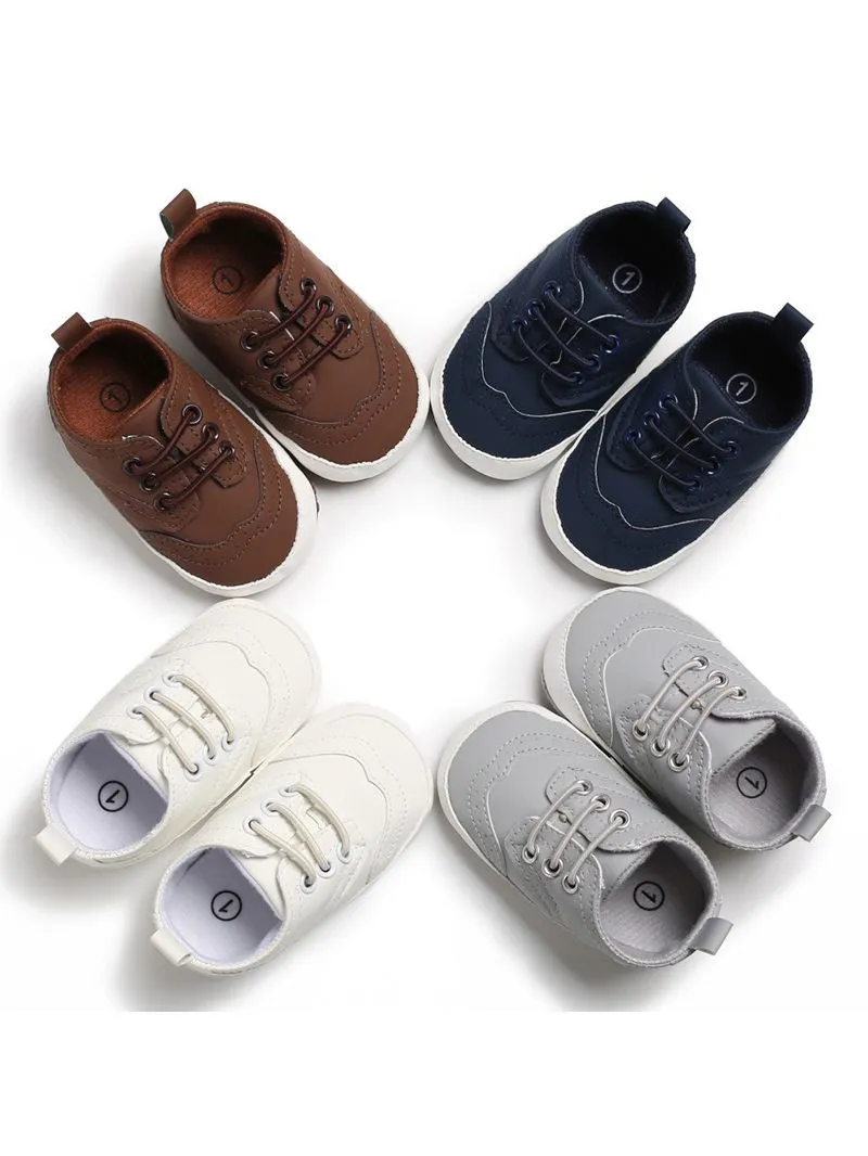 4 Solid Colors Baby Boy Crib Shoes Spring Fall