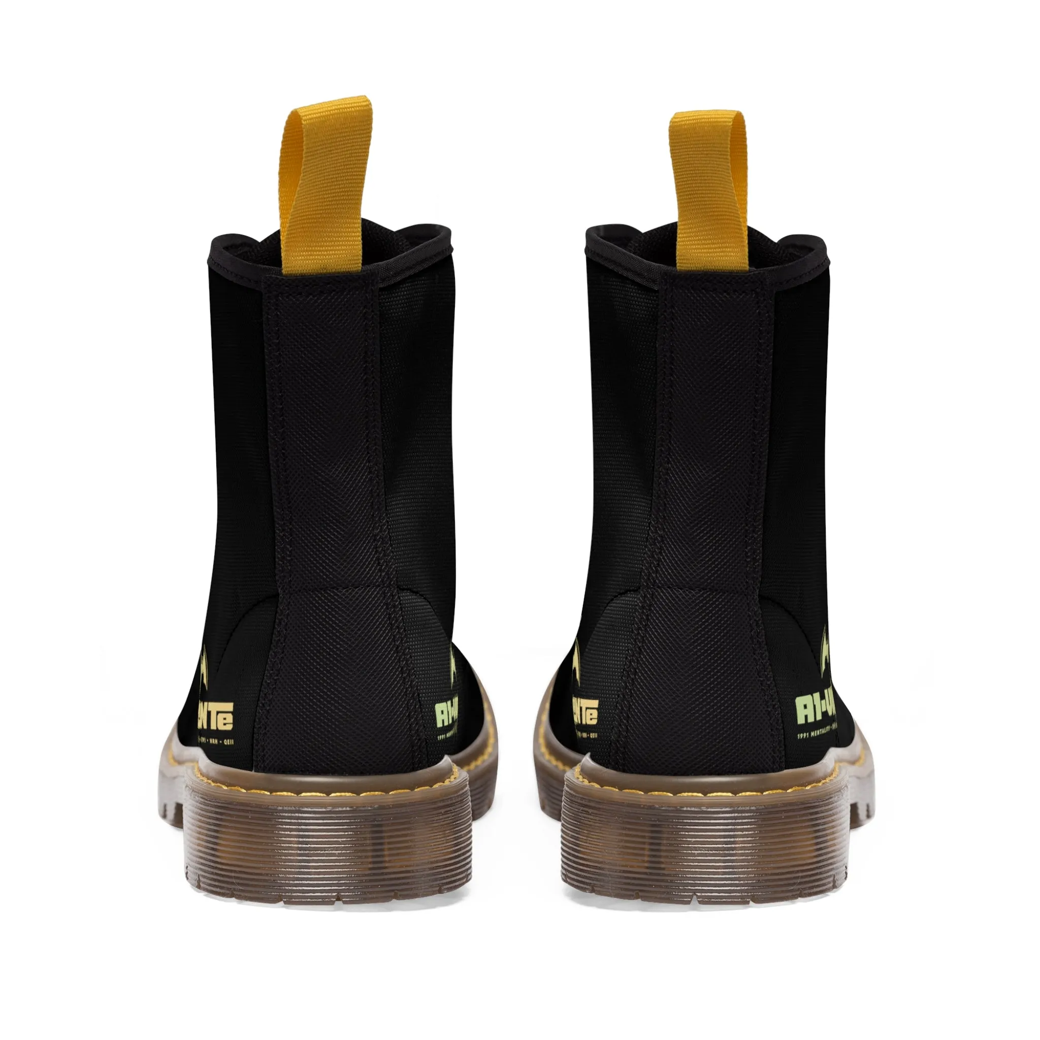 A1- Vigilante  Black Canvas Boots