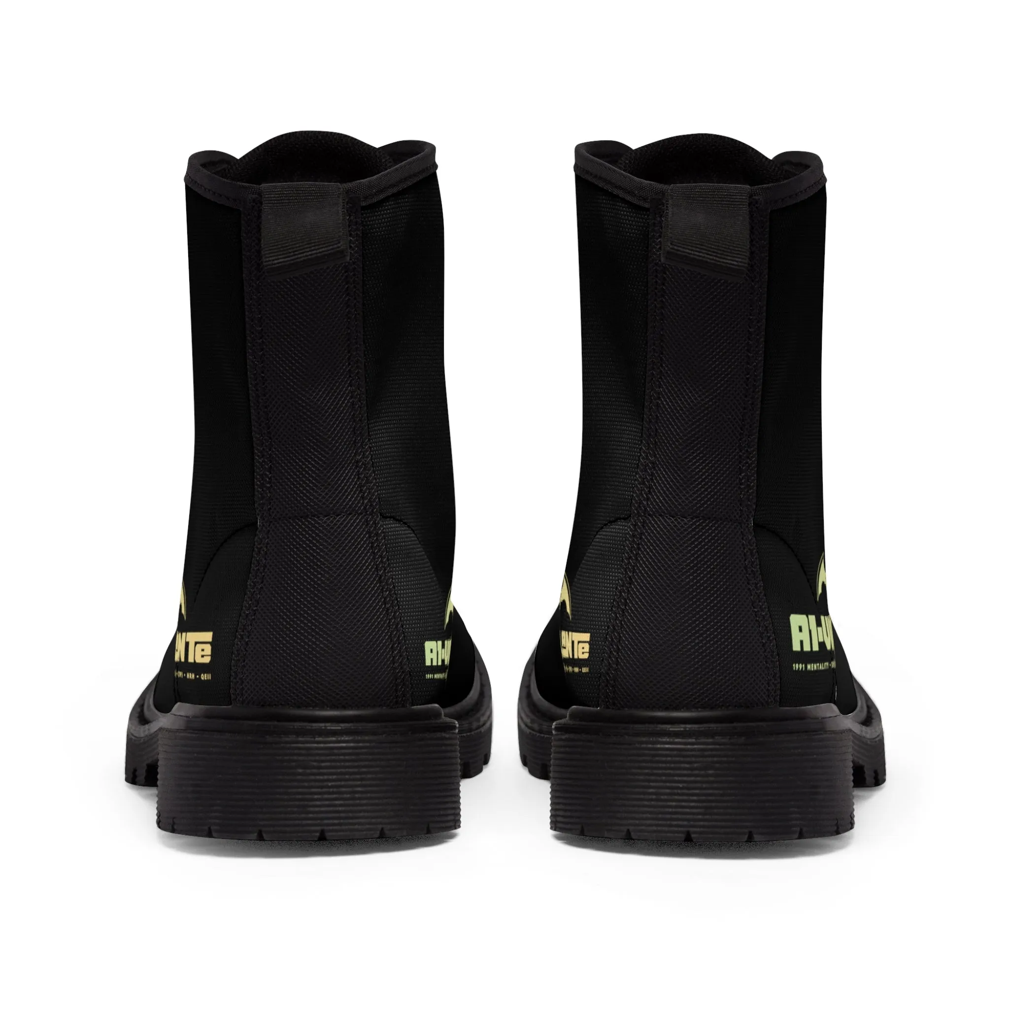 A1- Vigilante  Black Canvas Boots