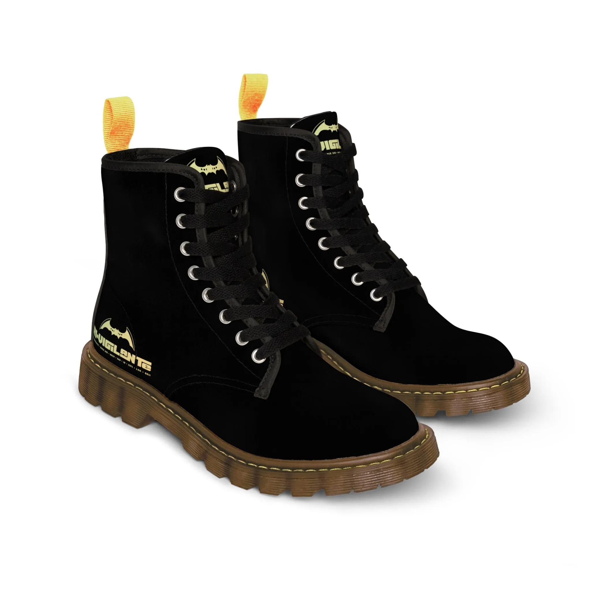 A1- Vigilante  Black Canvas Boots