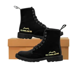 A1- Vigilante  Black Canvas Boots