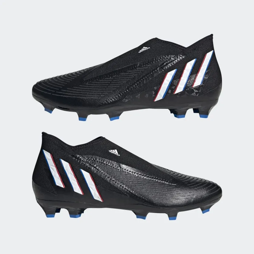 adidas Adult PREDATOR EDGE.3 LACELESS FIRM GROUND CLEATS