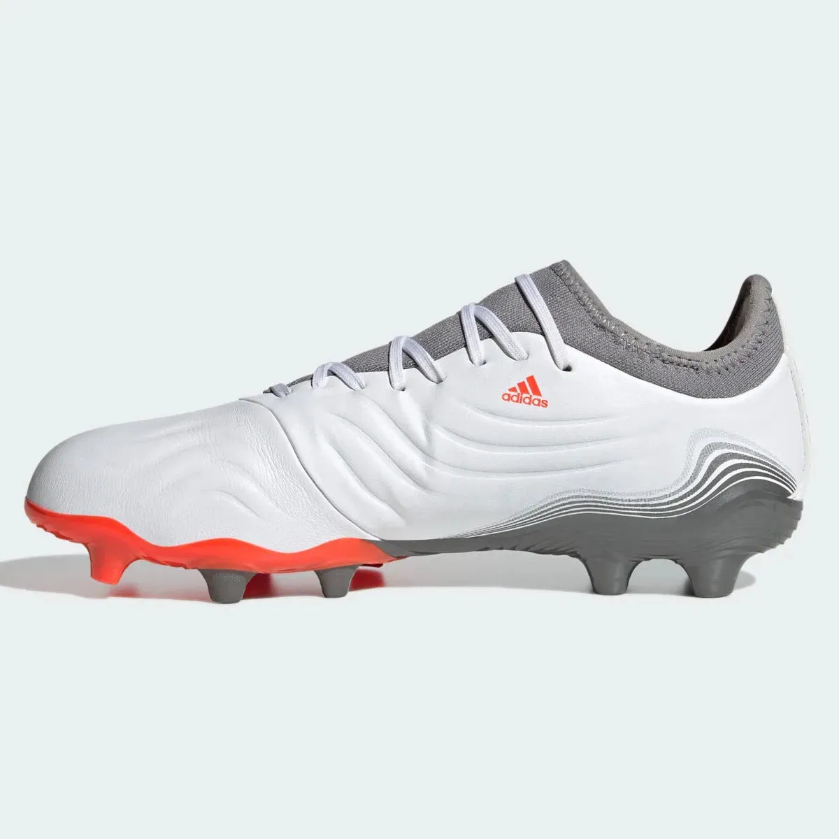 Adidas Copa Sense .3 FG - White-Grey-Solar Red