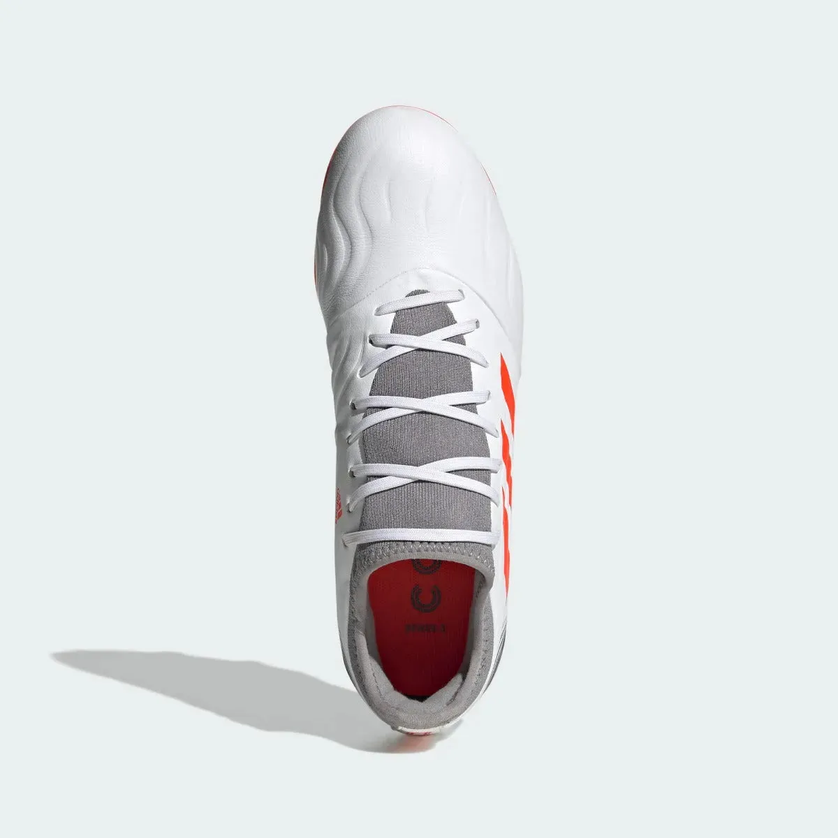 Adidas Copa Sense .3 FG - White-Grey-Solar Red