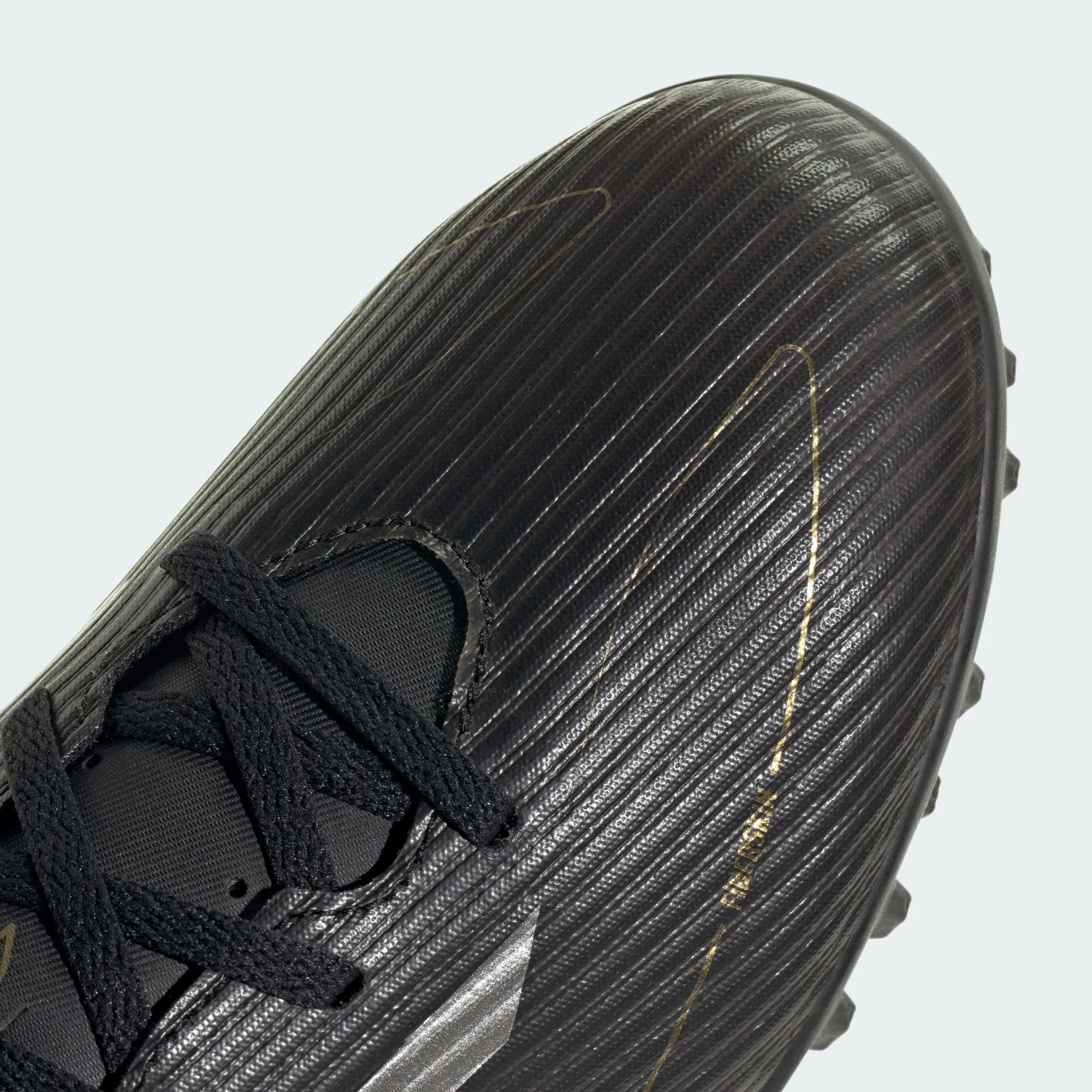adidas F50 Club Artificial Turf Soccer Shoes | Core Black-Iron Metallic-Gold Metallic | Men's