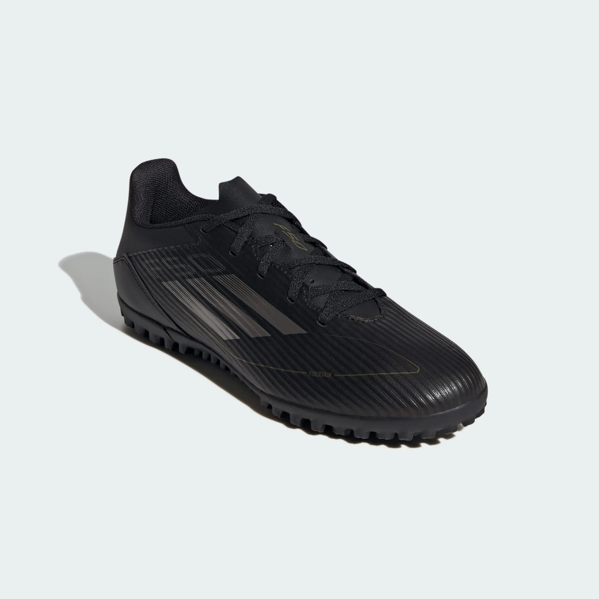 adidas F50 Club Artificial Turf Soccer Shoes | Core Black-Iron Metallic-Gold Metallic | Men's
