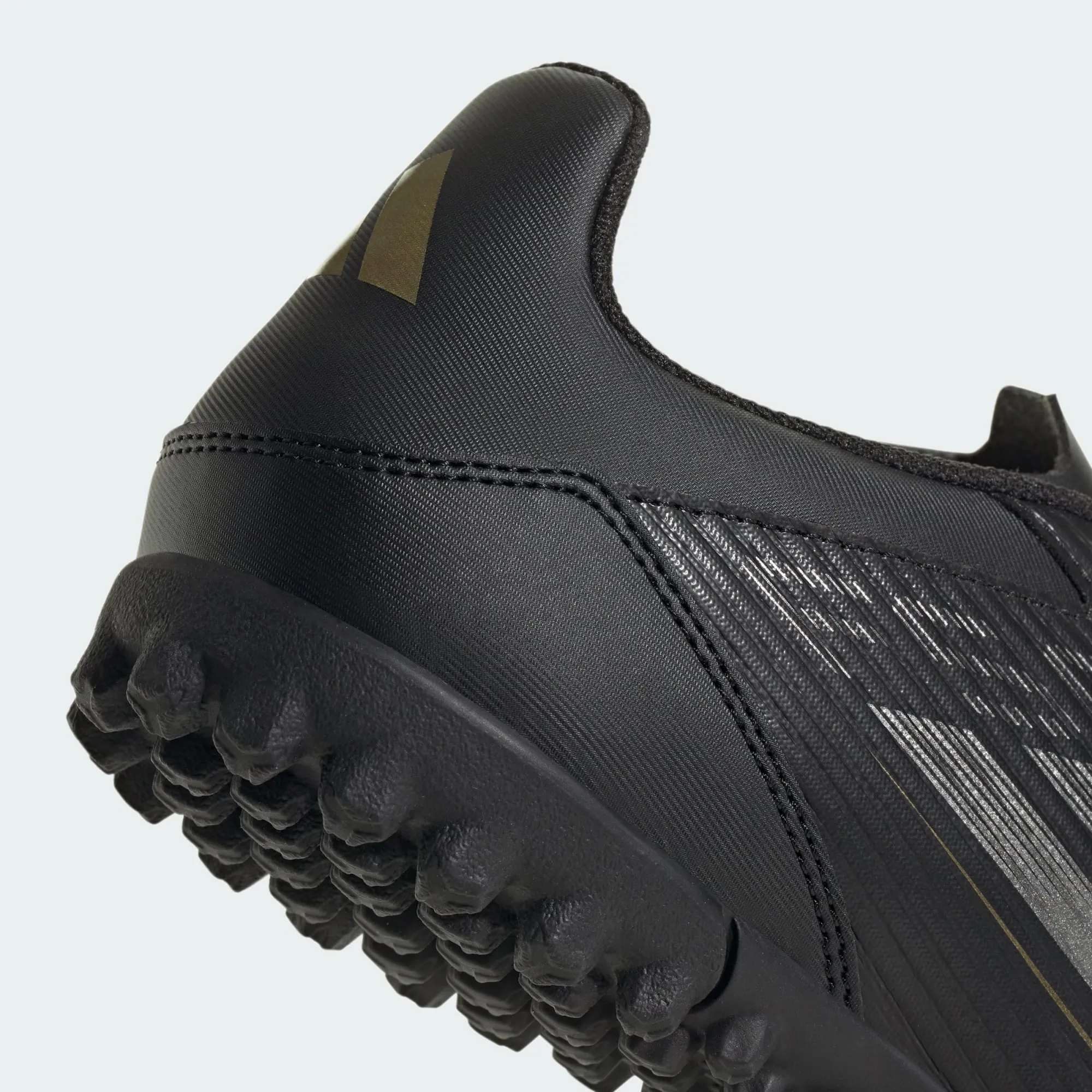 adidas F50 Club Artificial Turf Soccer Shoes | Core Black-Iron Metallic-Gold Metallic | Men's