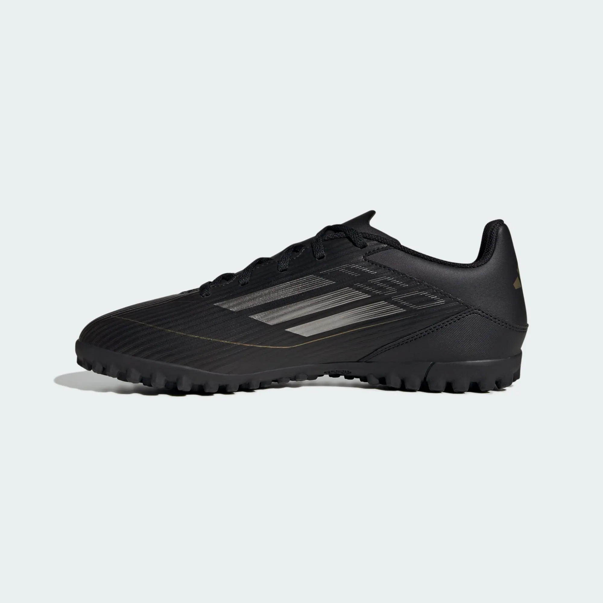 adidas F50 Club Artificial Turf Soccer Shoes | Core Black-Iron Metallic-Gold Metallic | Men's