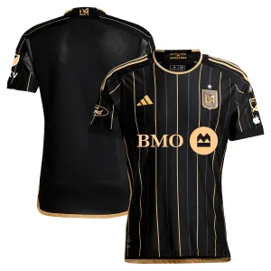 adidas LAFC Authentic Home Jersey w/ MLS   Apple TV   Ford Patches 24/25 (Black/Gold)