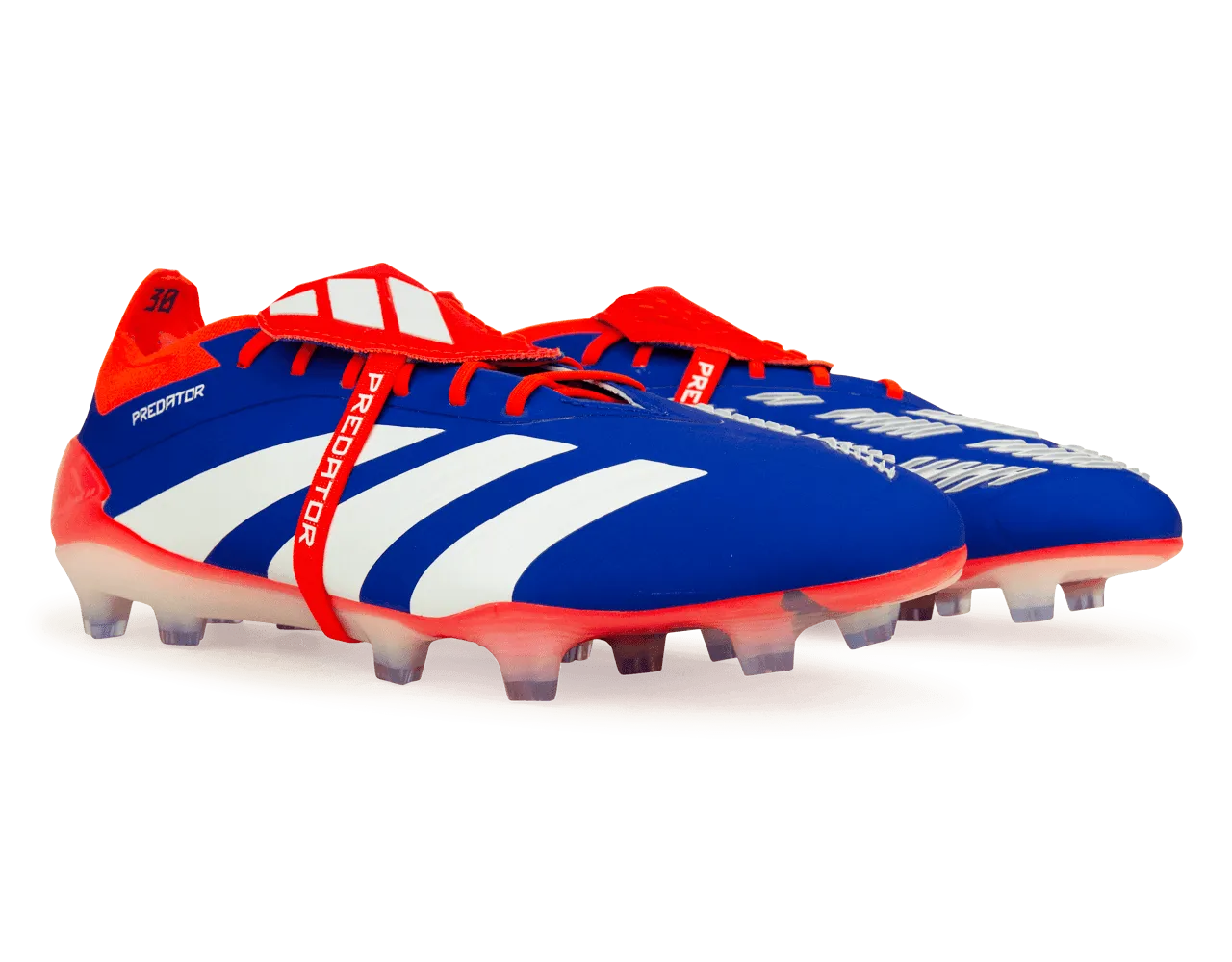 adidas Men's Predator Elite Foldover Tongue FG Lucid Blue/Red