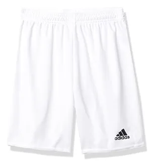 Adidas Unisex Child Youth Parma 16 Shorts White Black Youth Medium
