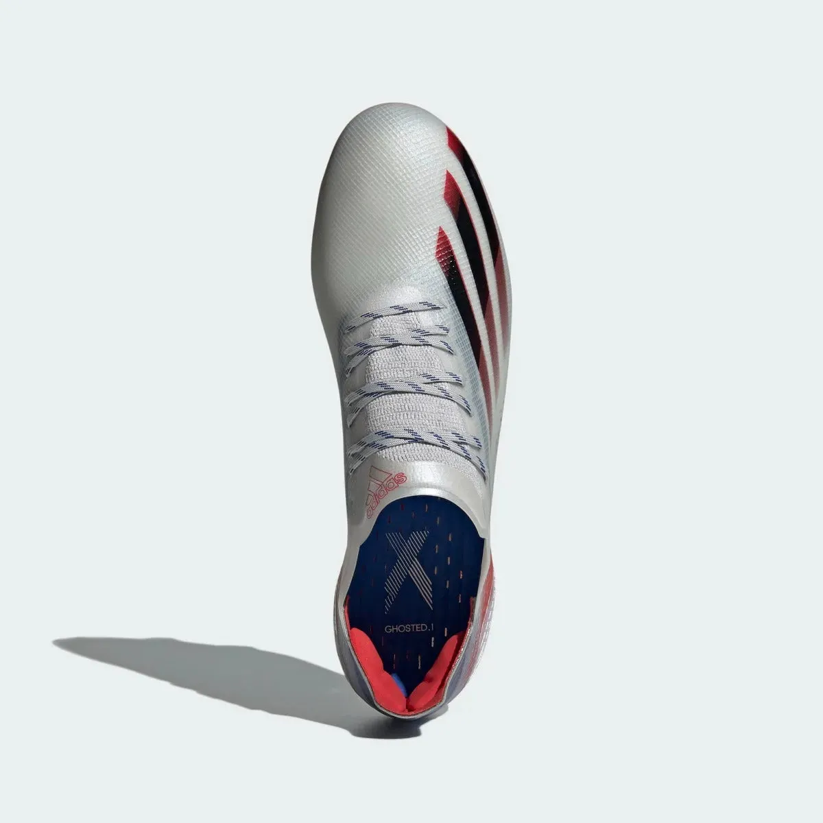 Adidas X Ghosted .1 FG - Silver Metallic-Red-Royal