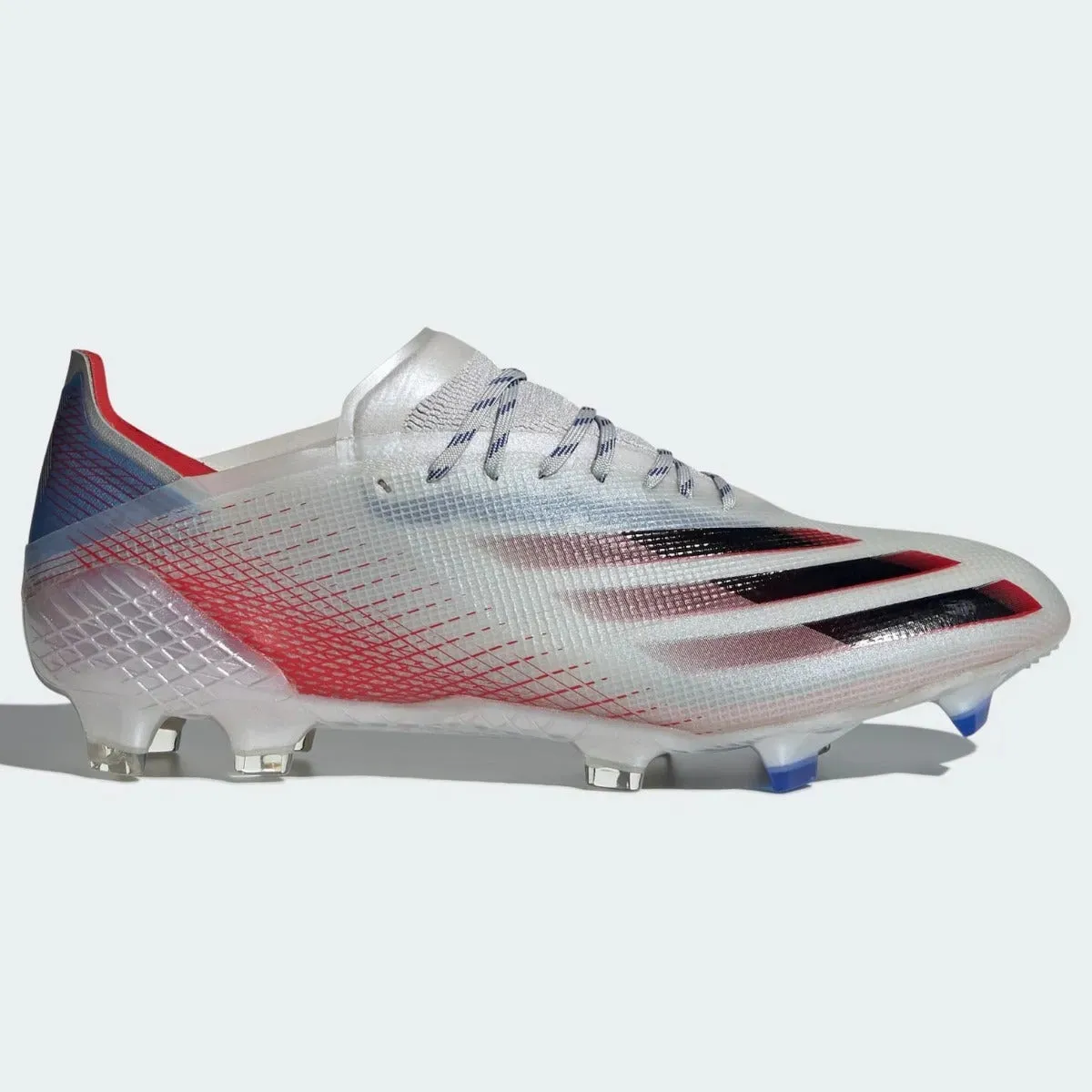 Adidas X Ghosted .1 FG - Silver Metallic-Red-Royal