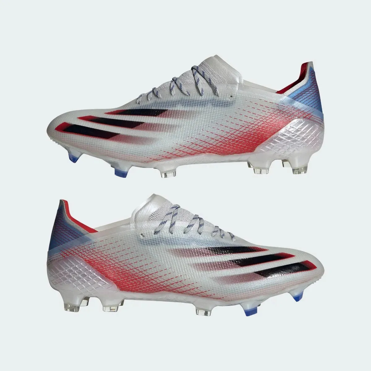Adidas X Ghosted .1 FG - Silver Metallic-Red-Royal