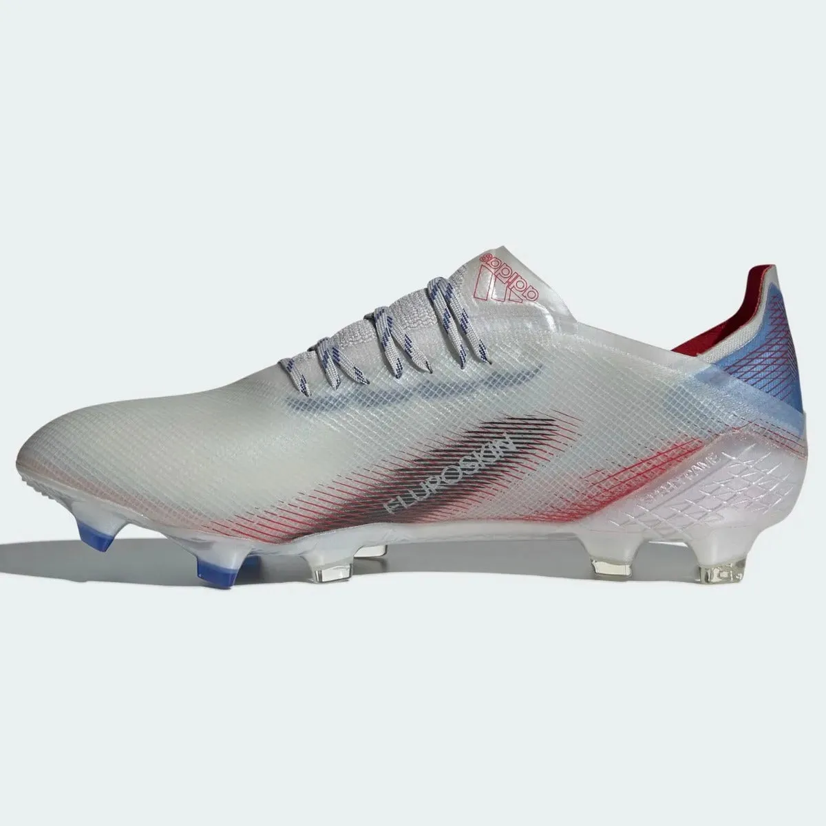 Adidas X Ghosted .1 FG - Silver Metallic-Red-Royal