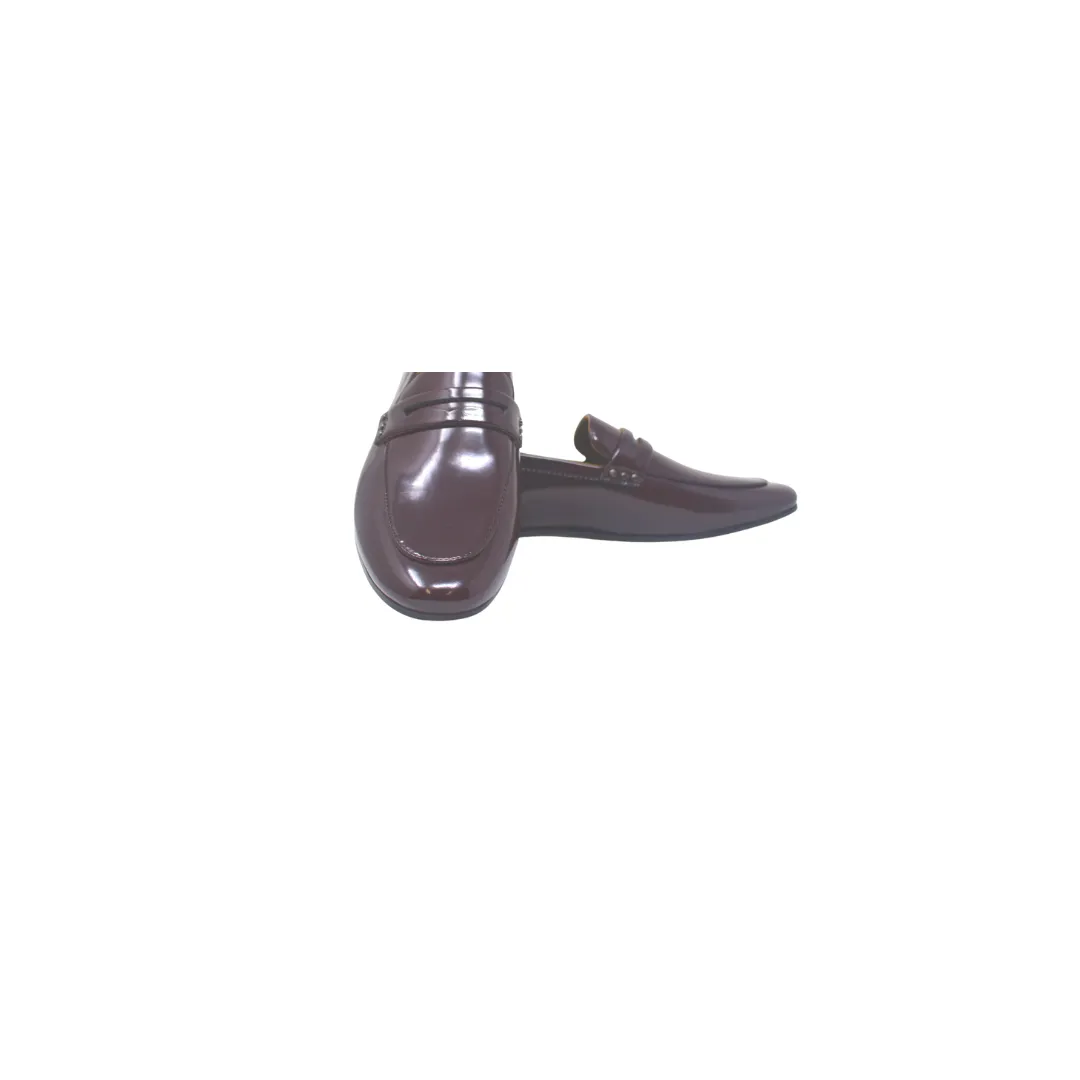 AiciBerllucci Cara Ladies Burgundy Leather Loafer