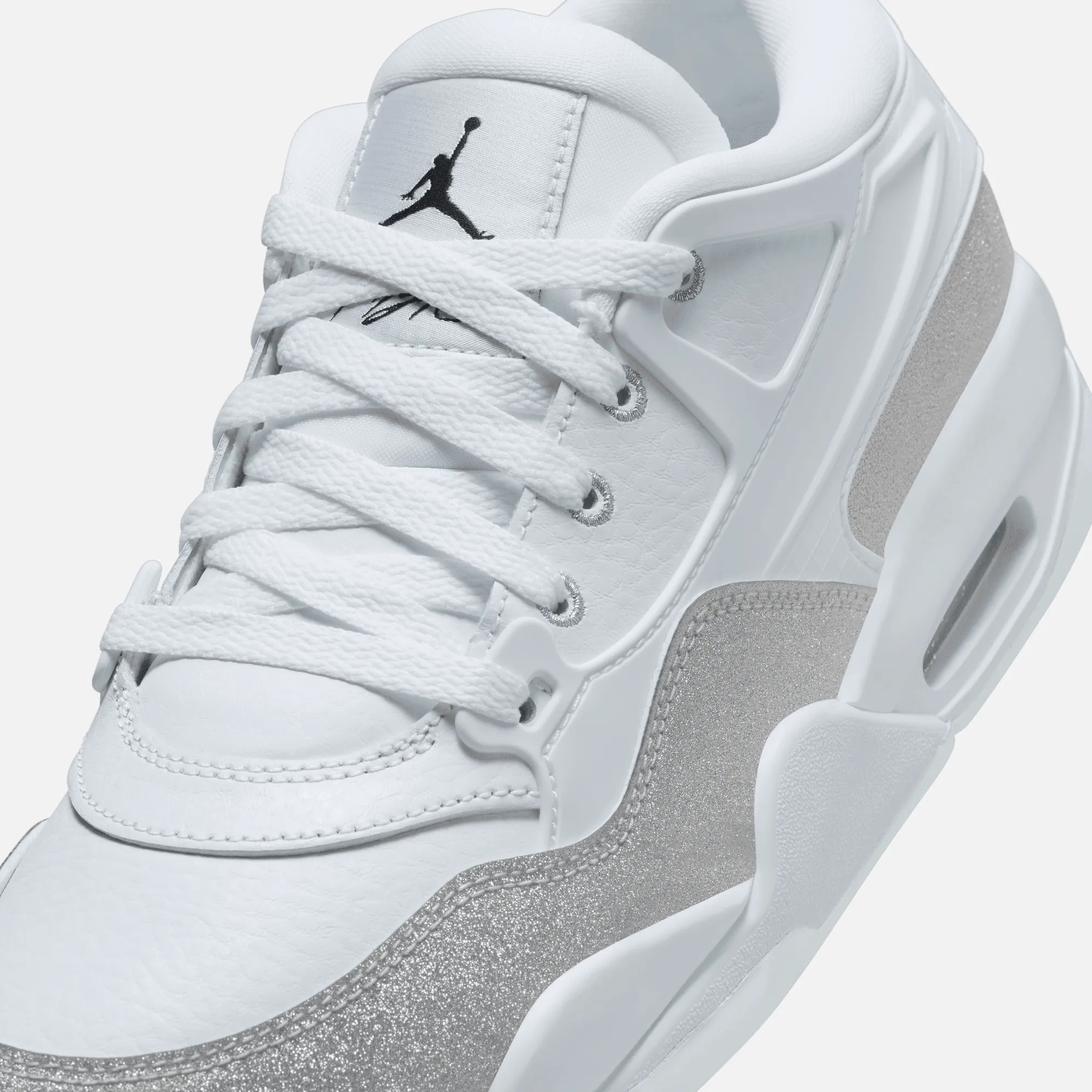 Air Jordan Women's 4 RM White Silver Glitter