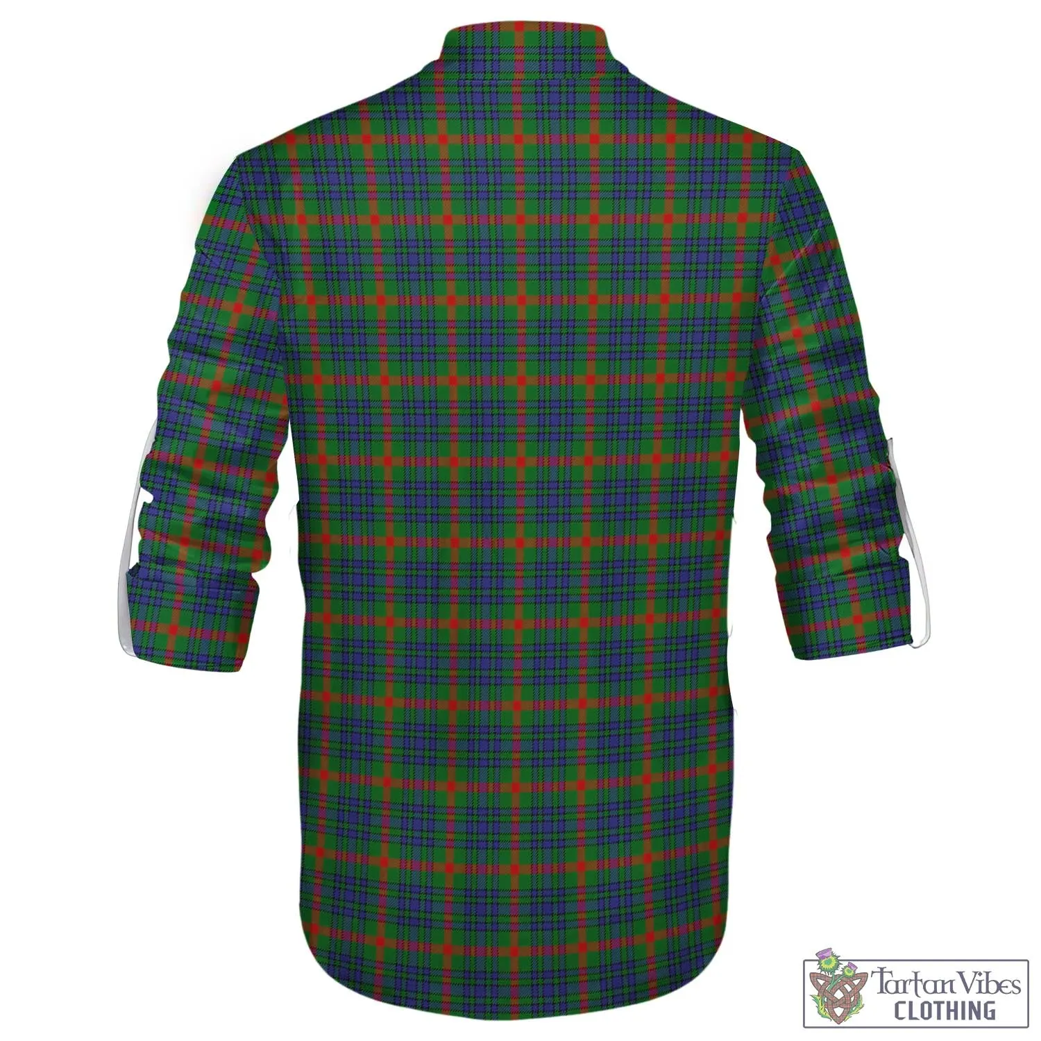 Aiton Tartan Men's Scottish Traditional Jacobite Ghillie Kilt Shirt