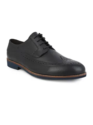 Alberto Torresi Horwik Series Black Mild Leather Brogue Shoe
