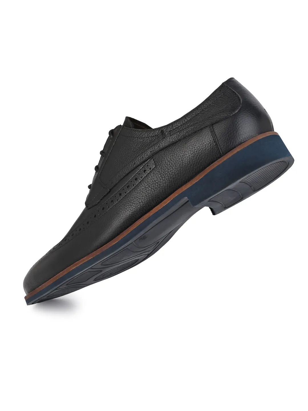 Alberto Torresi Horwik Series Black Mild Leather Brogue Shoe