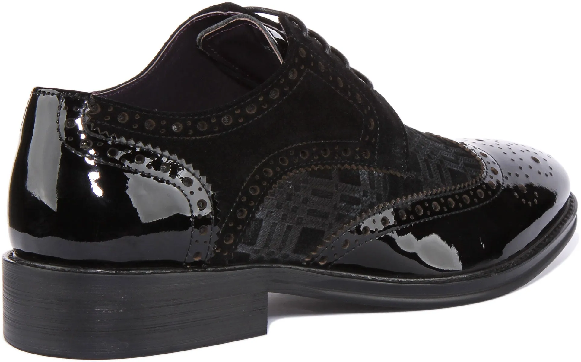 Alex Brogues In Black Patent