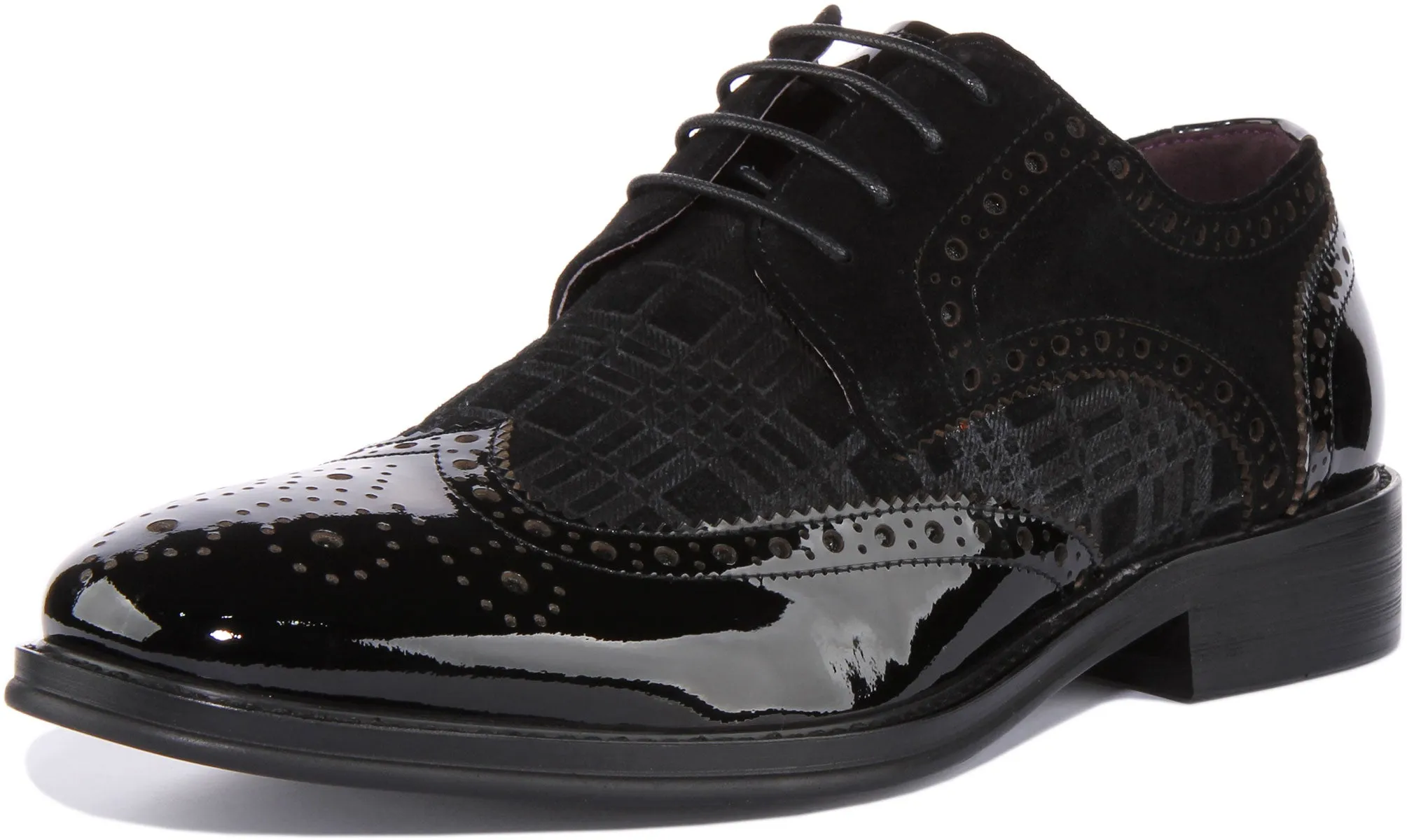 Alex Brogues In Black Patent
