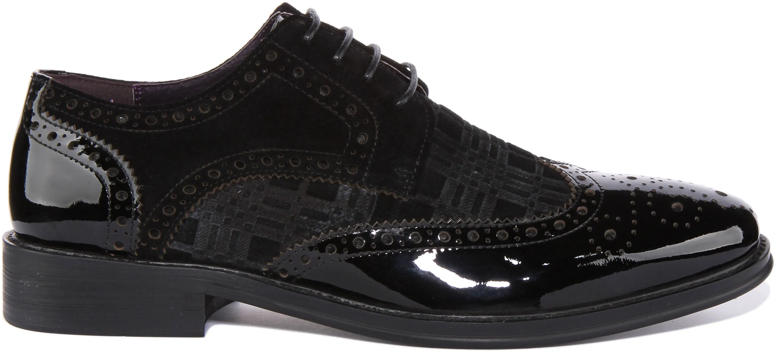 Alex Brogues In Black Patent