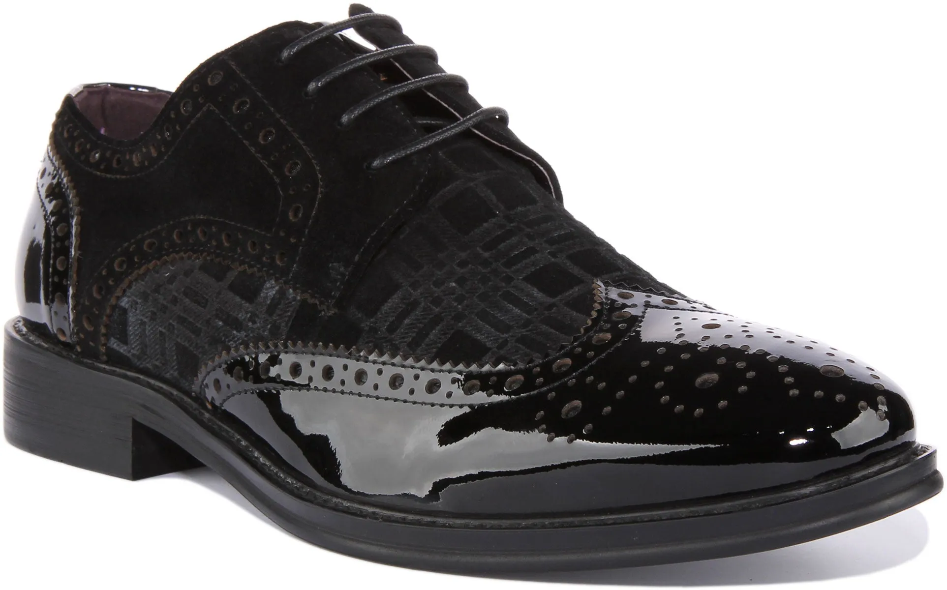 Alex Brogues In Black Patent