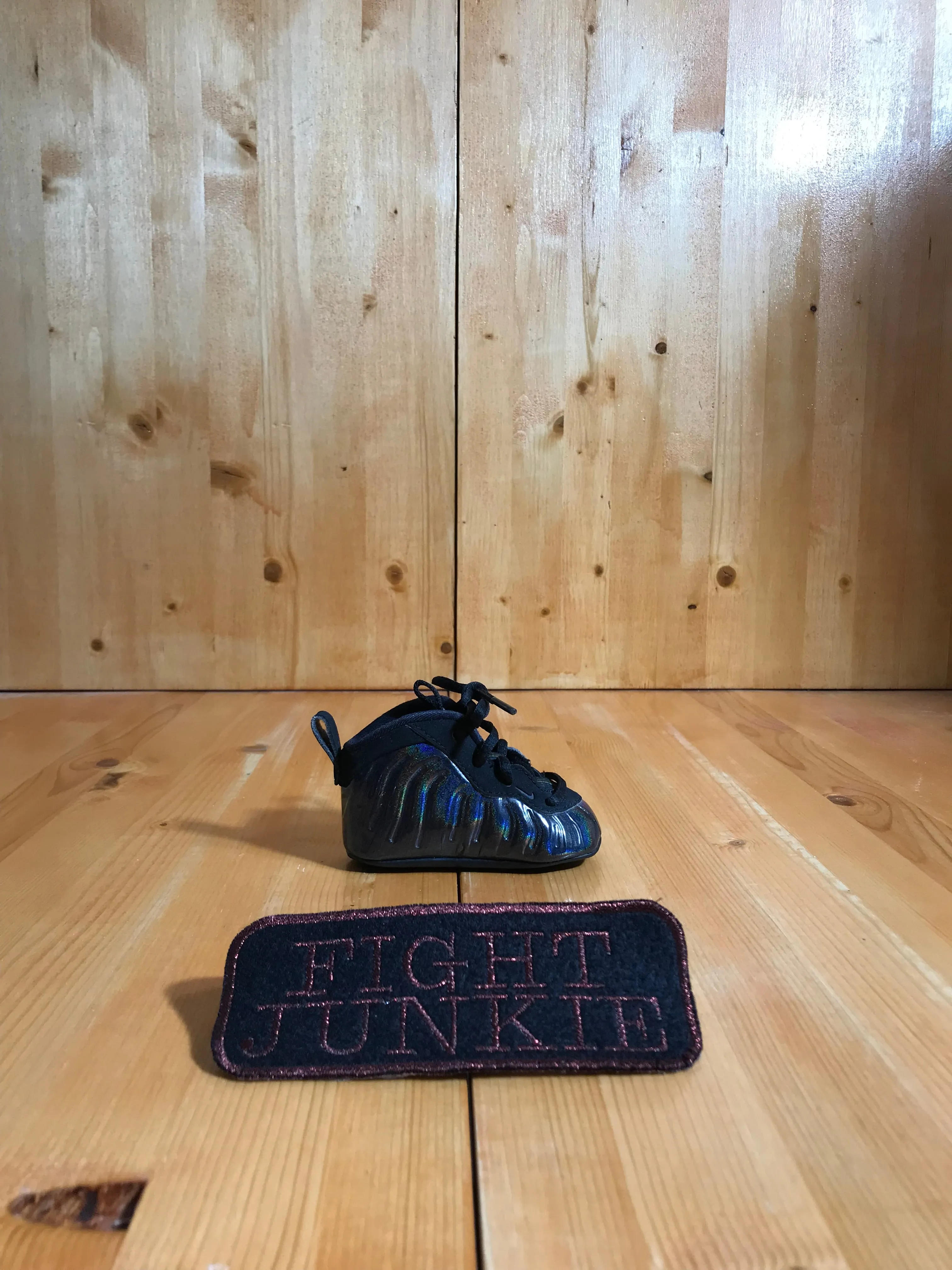 AMPUTEE NIKE LIL POSITE ONE Infant Baby Size 2C Leather Crib Legend Shoe Sneaker Right Only Black Green 644790-301
