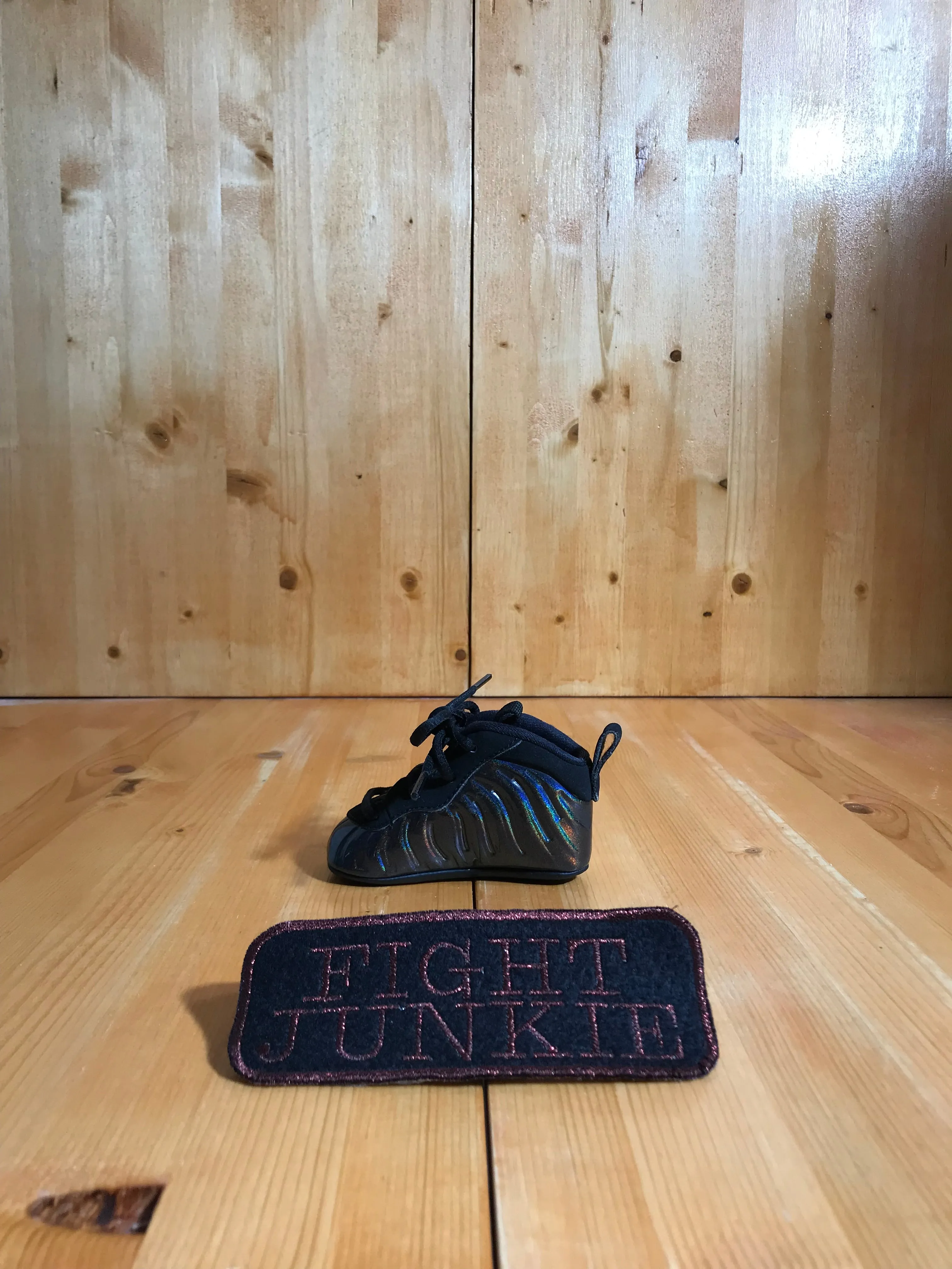 AMPUTEE NIKE LIL POSITE ONE Infant Baby Size 2C Leather Crib Legend Shoe Sneaker Right Only Black Green 644790-301