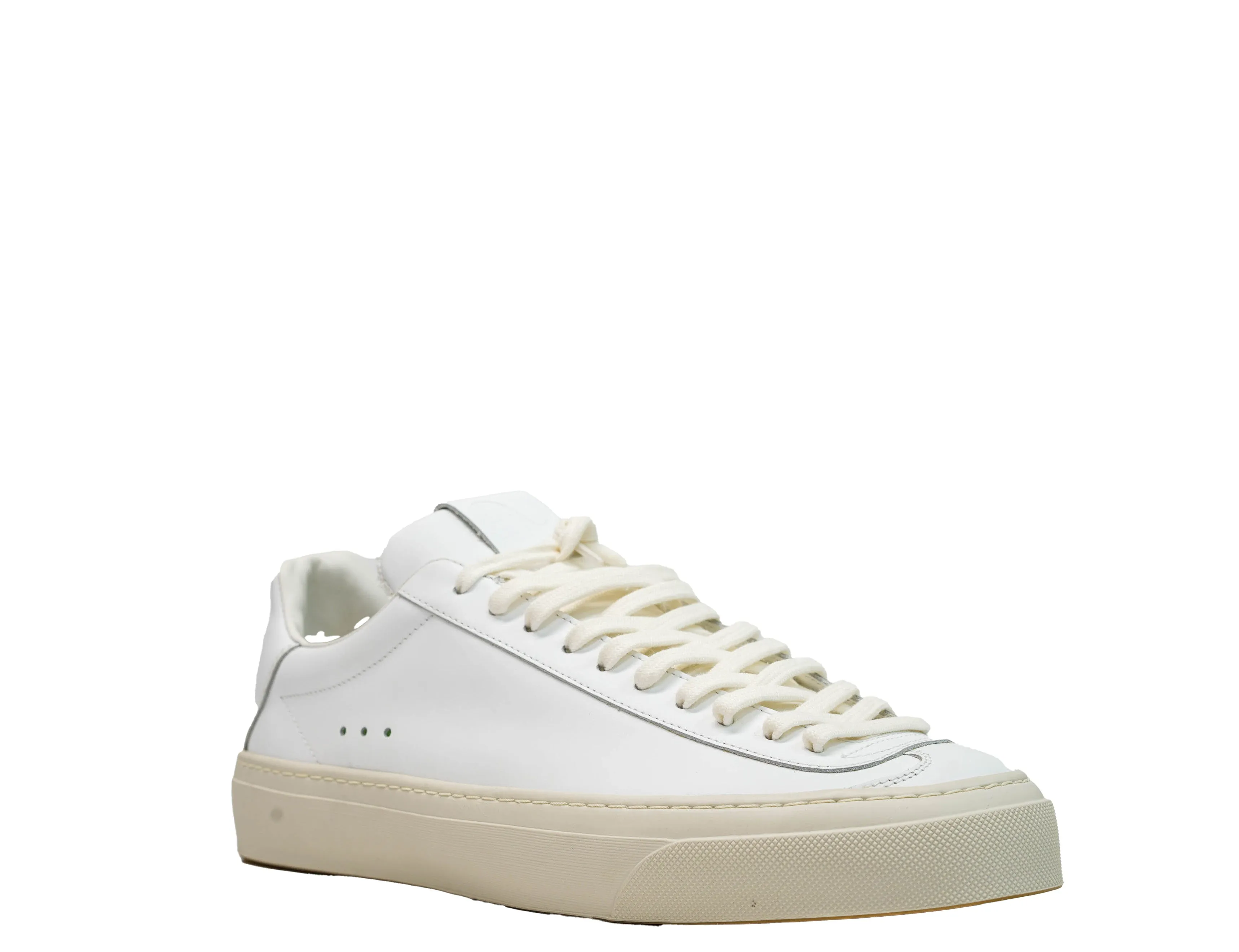 Aqua Alta Men's White Leather Sneaker F4WD0G 30% OFF