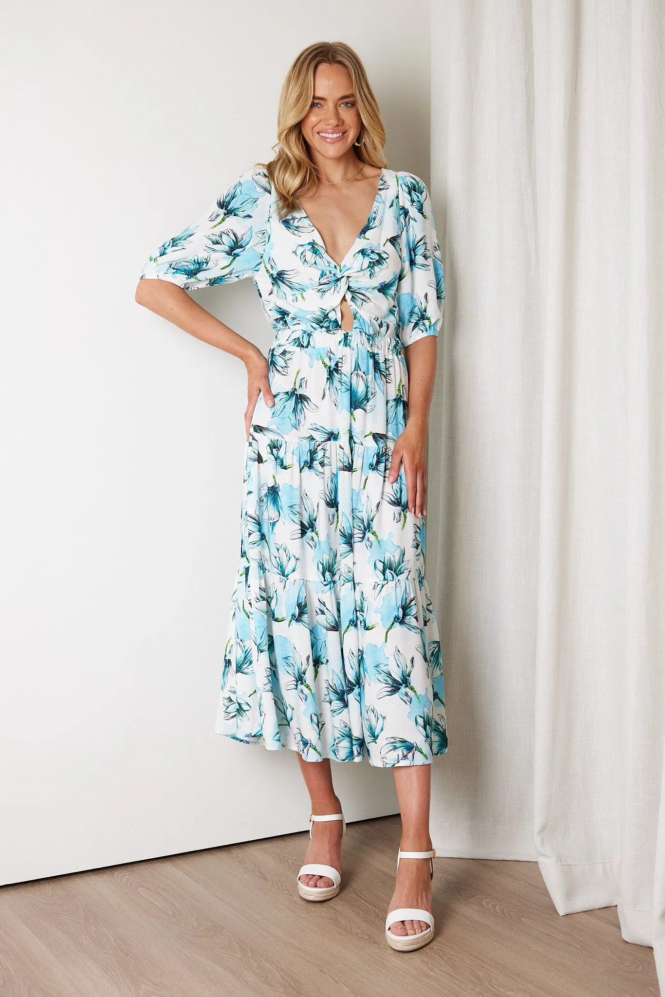 Ashlan Dress - Blue Floral