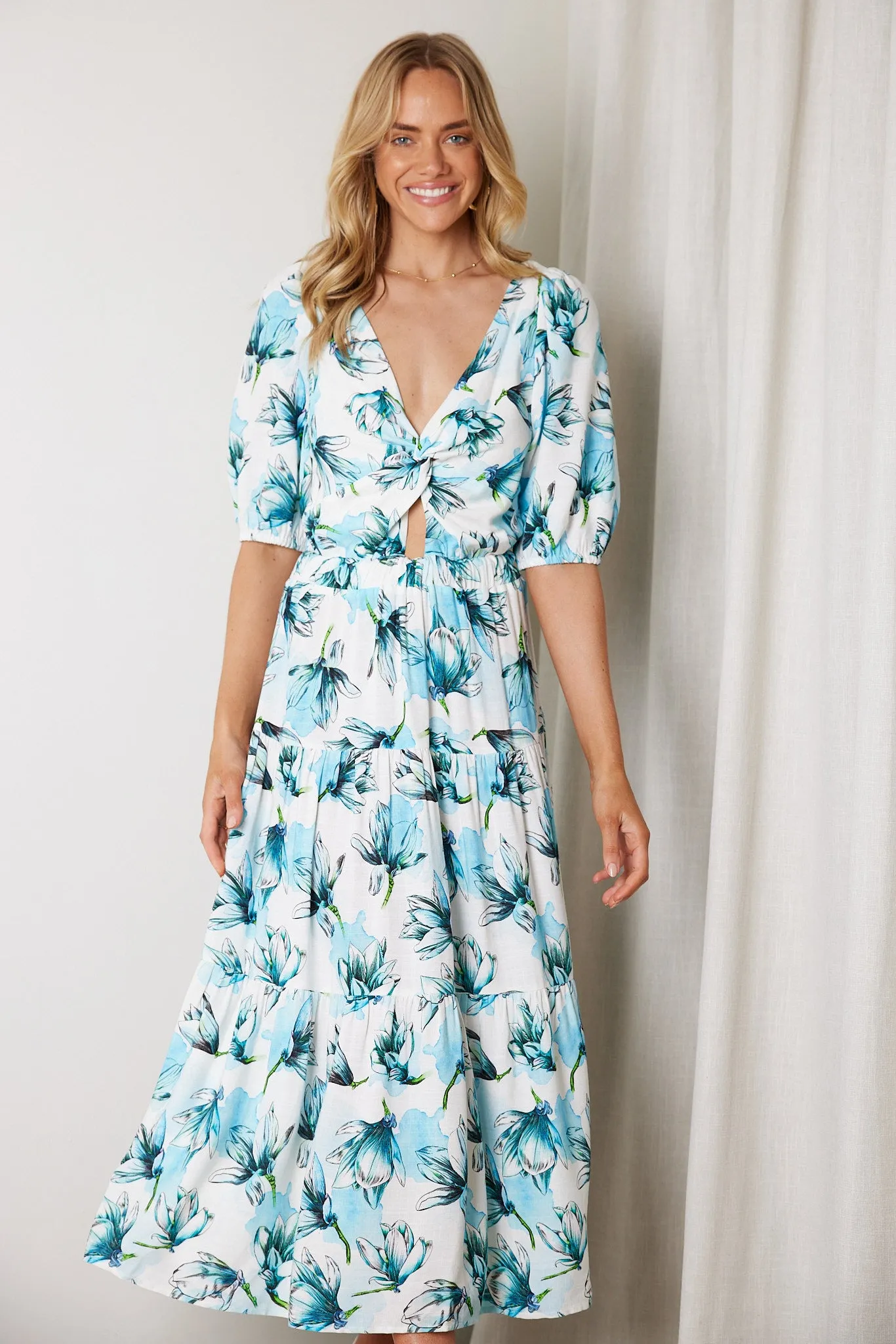 Ashlan Dress - Blue Floral