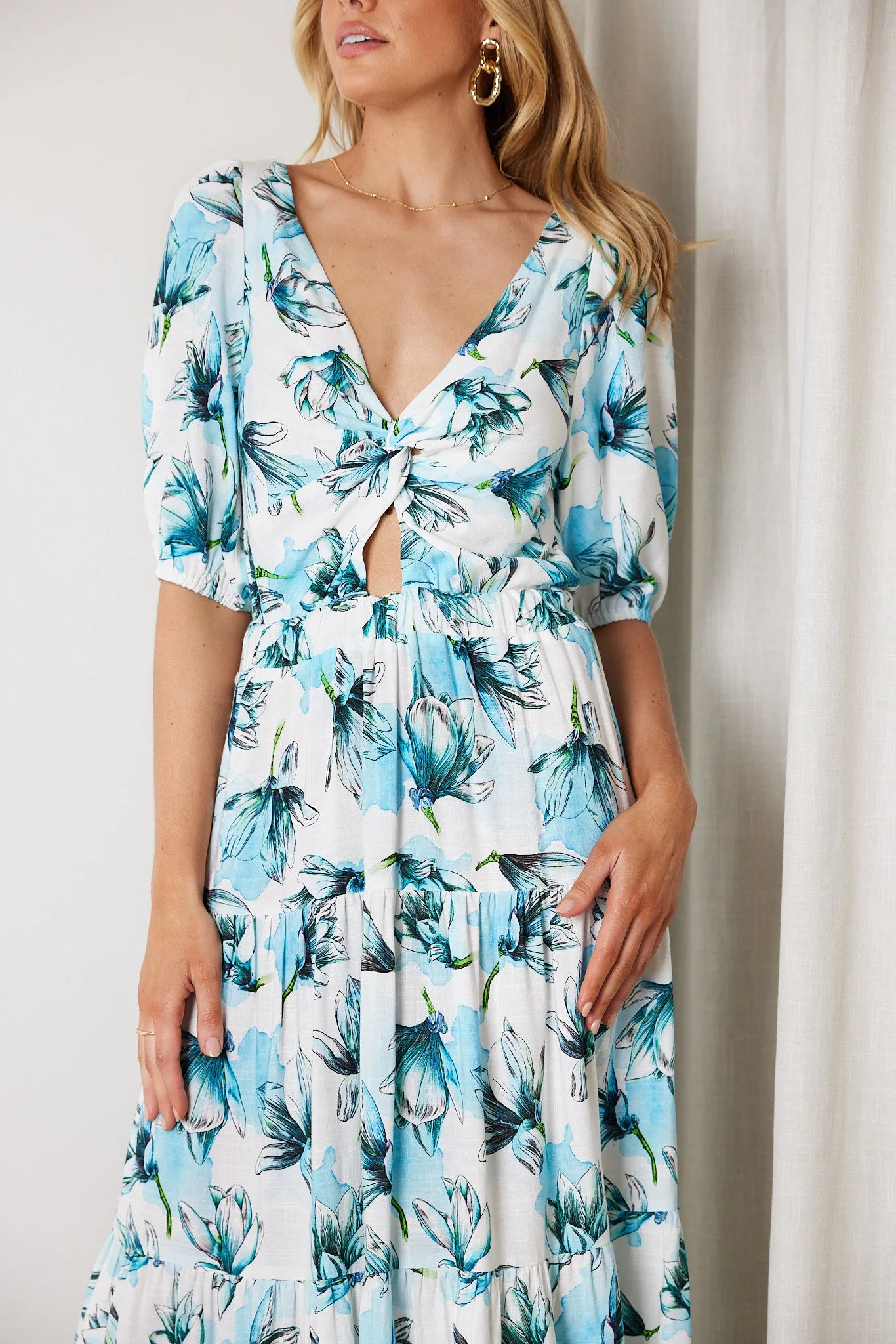 Ashlan Dress - Blue Floral