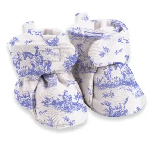 Baby Booties Toile Du Jouy