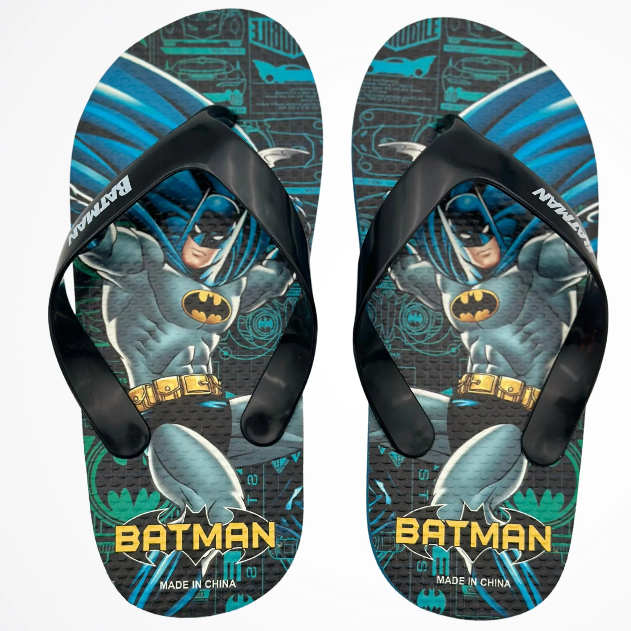 Batman Logo Navy Flipflop