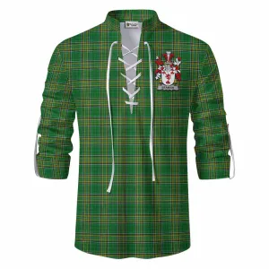 Beamish Irish Clan Tartan Ghillie Kilt Shirt with Coat of Arms