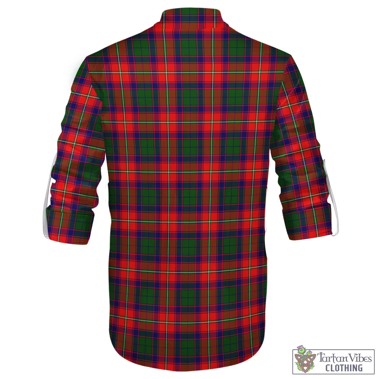 Belshes Tartan Men's Scottish Traditional Jacobite Ghillie Kilt Shirt
