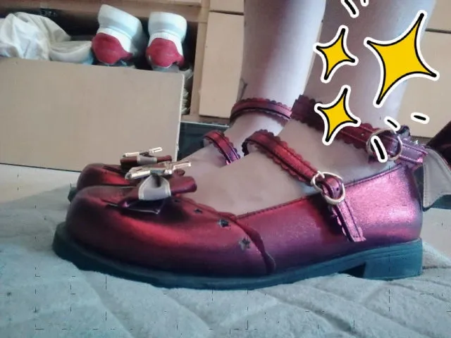 (BFM)Bubble Cat~Dreamy Starry~Sweet Lolita Shoes Low Heel Bow Shoes