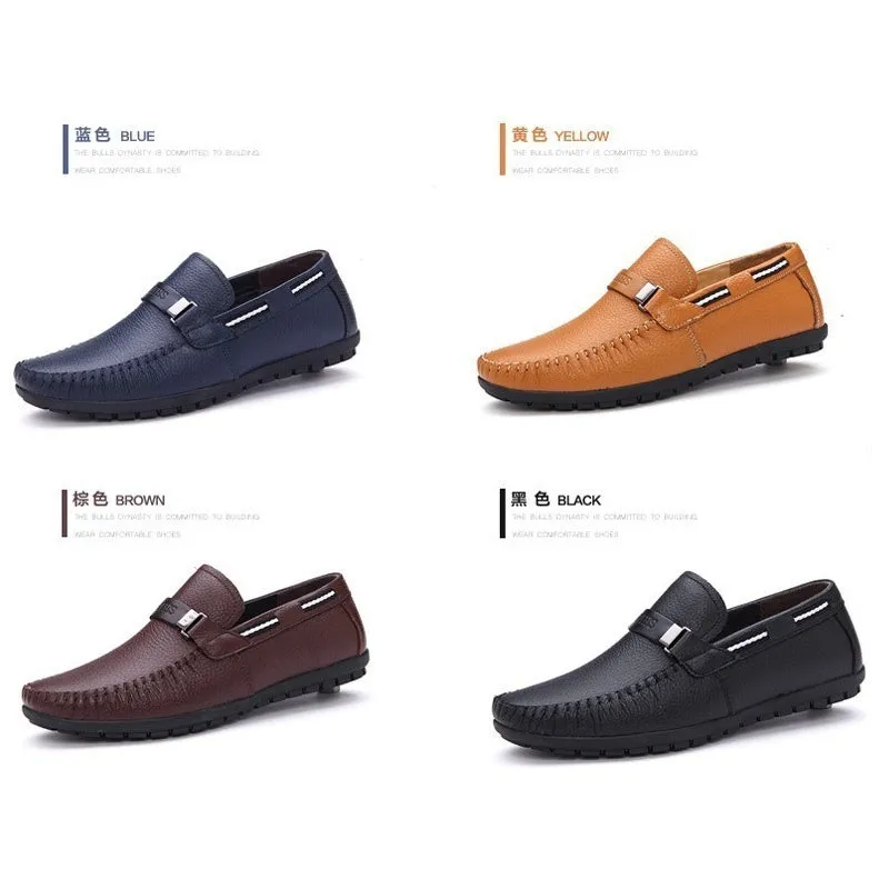 Big Size 38~45 High Quality Genuine Leather Men Shoes Soft Moccasins Loafers Fashion Brand Men Flats Comfy Driving Shoes -4DS-172MMS