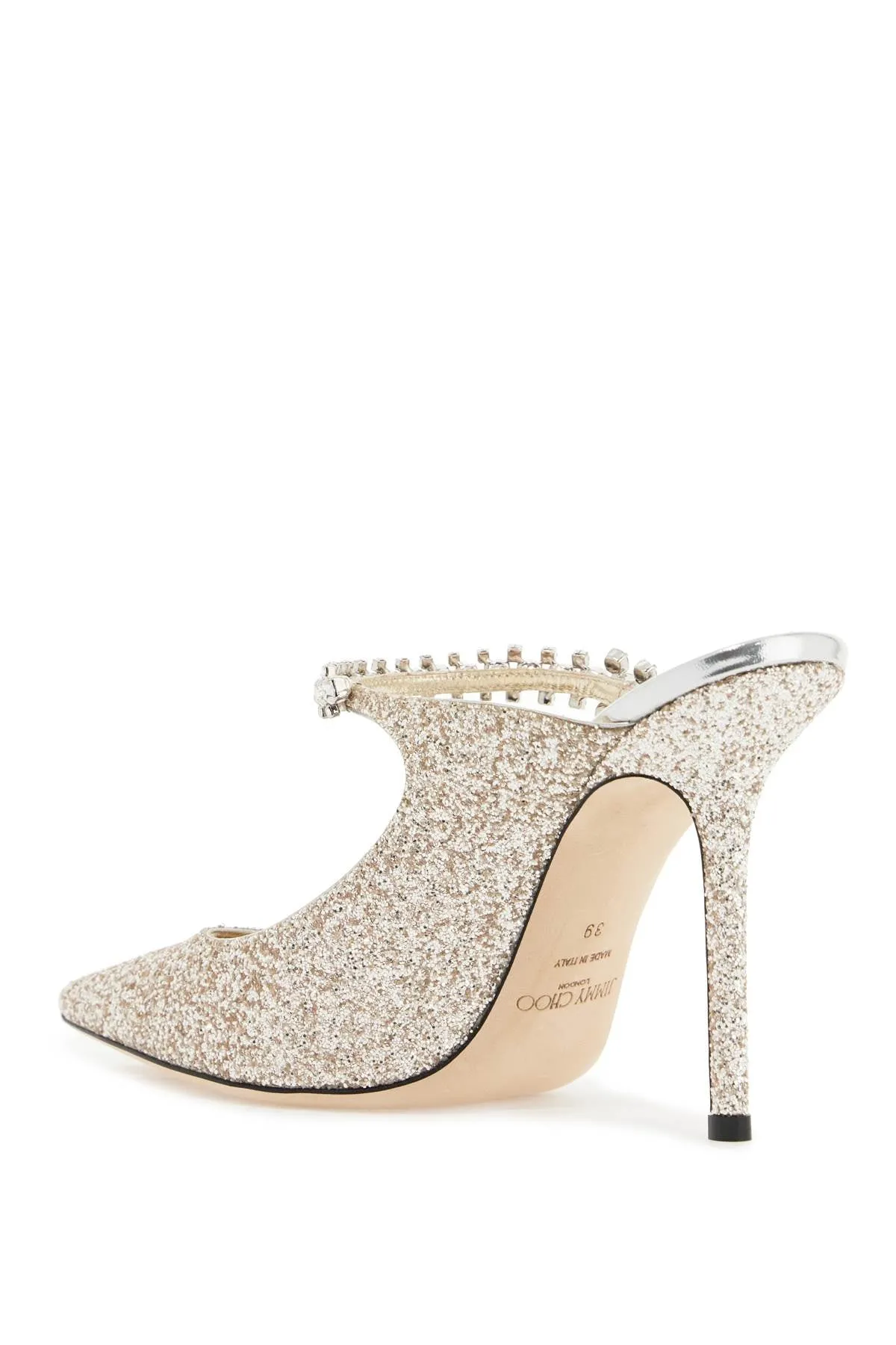 Bing Glitter Fabric Slingback Pumps