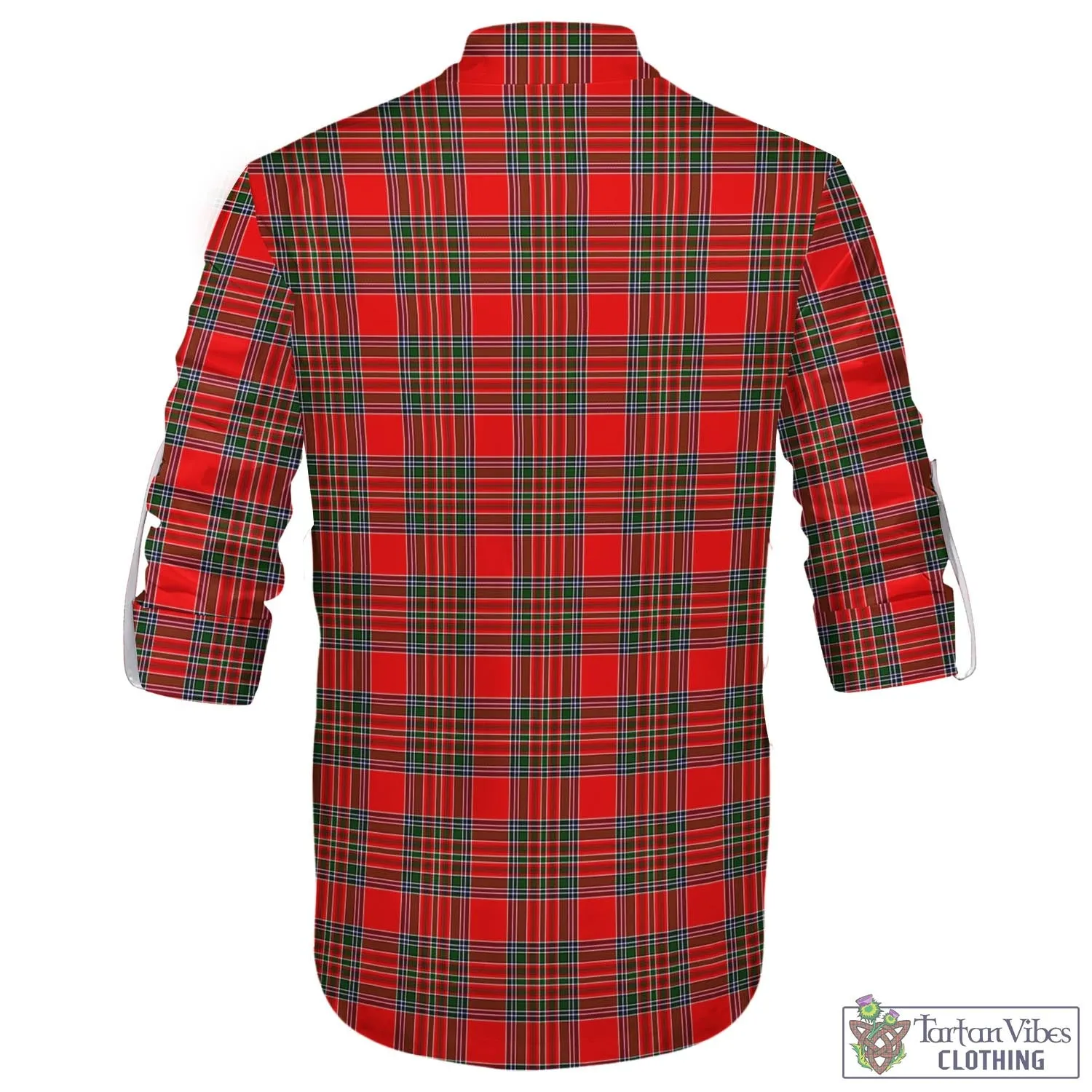 Binning Tartan Men's Scottish Traditional Jacobite Ghillie Kilt Shirt