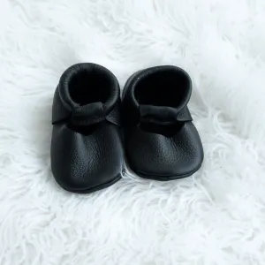 Black Mary Jane Moccasins