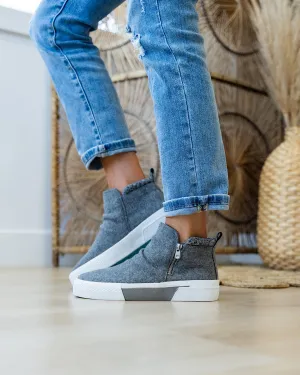 Blowfish Walkabout Flannel High Top Sneaker Boots - Gray